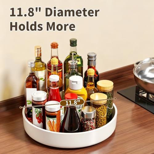 11.8" Lazy Susan Turntable Organizer - Non-Slip Spice Rack