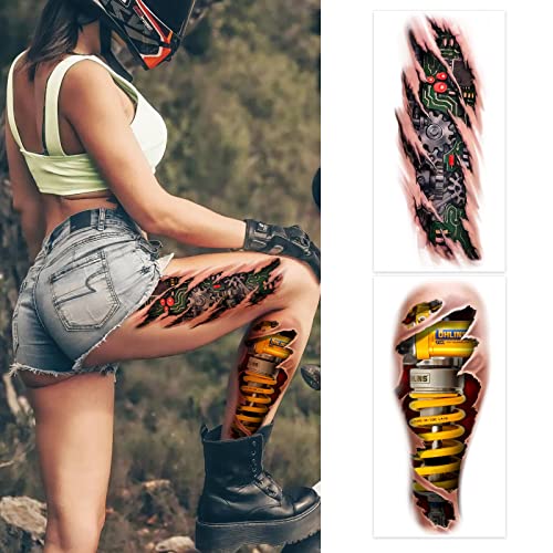 Mechanical 3D Temporary Tattoos for Adults | Roarhowl