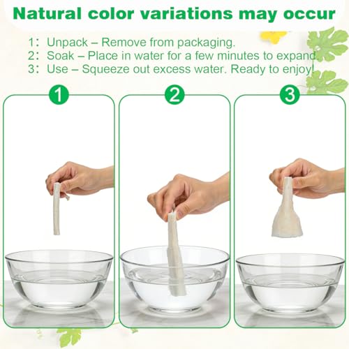Natural Loofah Sponges, 4 Pack - Organic Body Scrubber