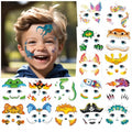 Partywind Temporary Face Tattoos for Kids, 24 Styles Waterproof