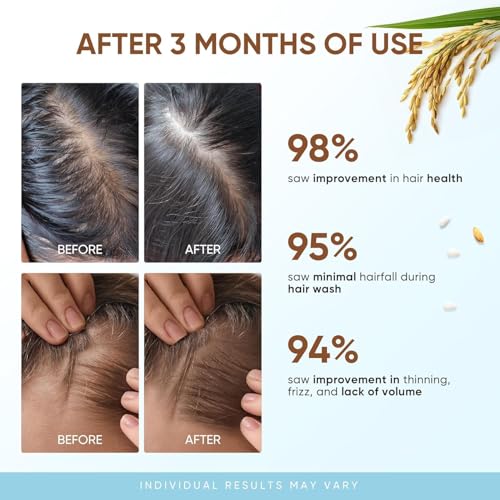 Svvimer Rice Water Hair Growth Shampoo - Biotin Thickening, 10 Fl Oz