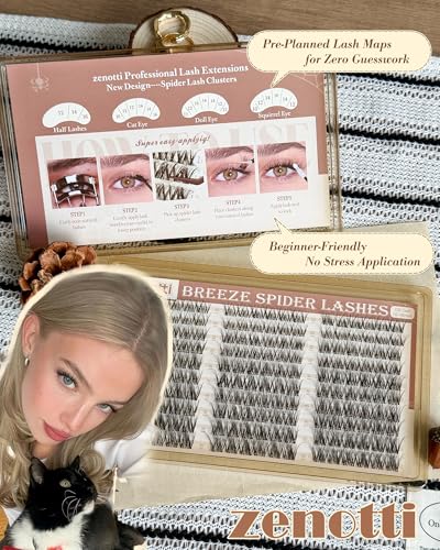 Spider Breeze Lash Clusters DD Curl 180PCS Eyelash Extensions