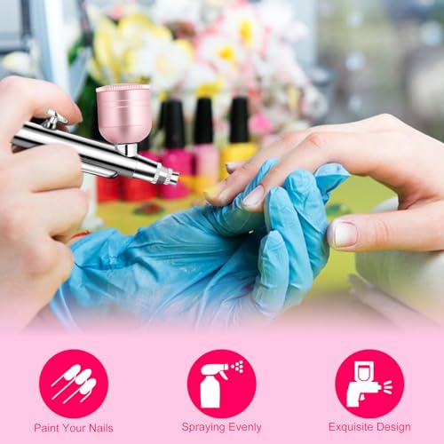 Airbrush Kit with Compressor for Nails & Skin Hydration