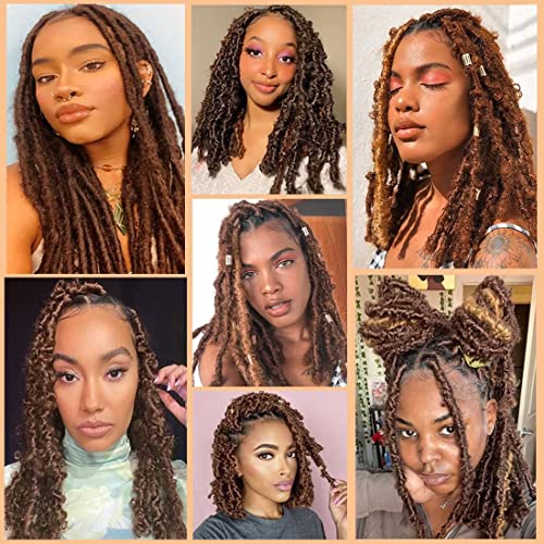 18 Inch Pre-Separated Springy Afro Twist Hair 3 Packs Pre-Fluffy Natural Curls are Perfect for Marley Crochet Hair Suitable for Black Women (30#, 18 Inch (Pack of 3))