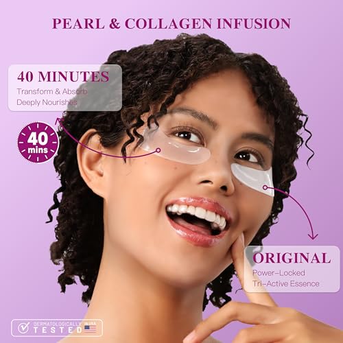 ICIKOL 60 Pairs Hyaluronic Acid Collagen Under Eye Patches for Dark Circles & Puffiness
