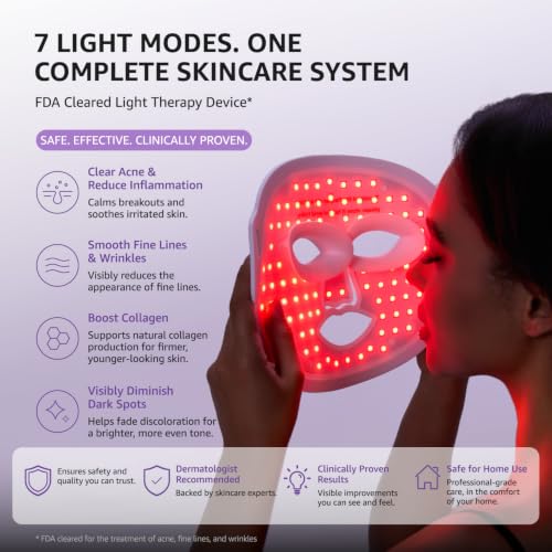 Aesthifae Red Light Therapy Mask - 468 LED Face, Neck & Chest