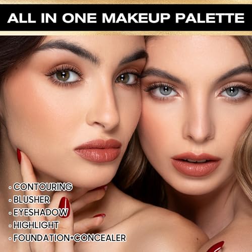 16 Color All-in-One Makeup Palette with Eyeshadow, Blush & Concealer