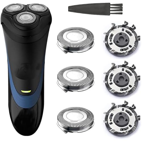 Replacement for Heads Shaving Heads SH30 SH52 and Series 3000 2000 1000 Shavers S738 Click and Style Easy Cut Replace Heads 3 Pack