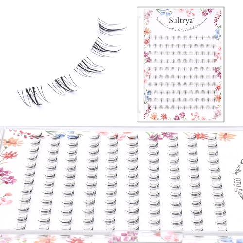 Sultrya 120 PCS Bottom Lash Clusters – 4-6mm Wispy DIY