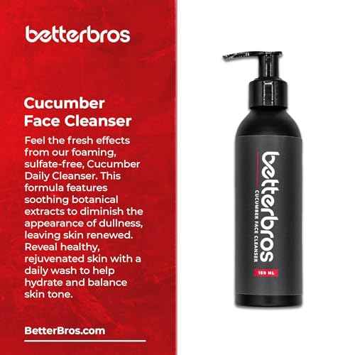 Essentials Skin Care System for Men - Cucumber Face Cleanser, Restorative Face Serum, Herbal Eye Boost