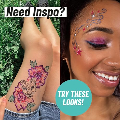 BodyMark Temporary Tattoo Markers 8-Pack Skin-Safe
