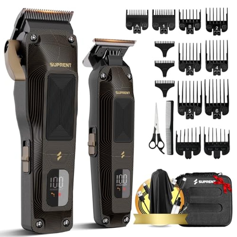 SUPRENT Cordless Hair Clippers for Men with 7500RPM Motor