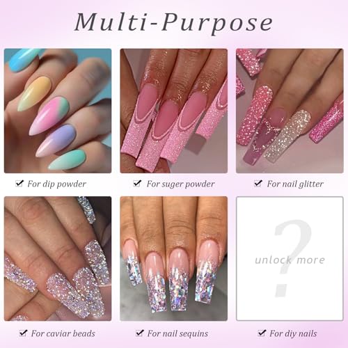 2-in-1 Dip Powder Recycling Tray System with Brush for DIY Nail Art