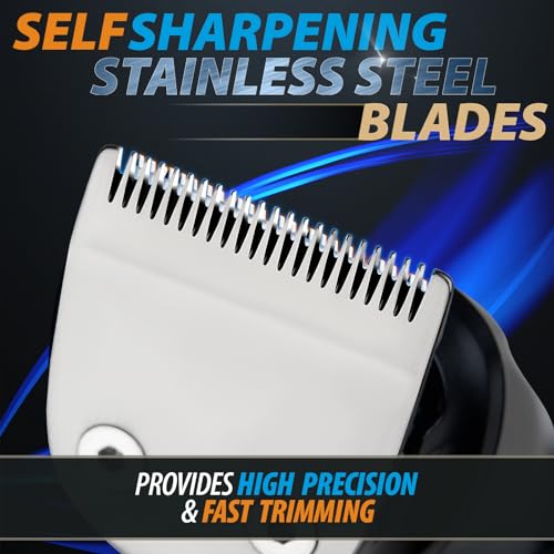OLOV Black 21-Piece All-in-One Men's Grooming Kit with Beard Trimmer, Hair Clipper & Nose/Ear/Body Razor