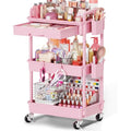 Goovilla Rolling Makeup Organizer Cart with Removable Drawer