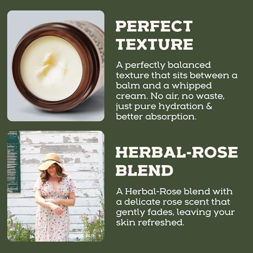 Tallow Balm Variety Pack ? Herbal Rose + Honey Sweet Orange ? Grass-Fed Suet Tallow for Face, Skin & Body ? Non-Greasy, Clean, Deodorized Moisturizer ? 6-Month Supply