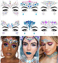 iMethod Mermaid Face Jewels Stick-On Gems, 6 Pack