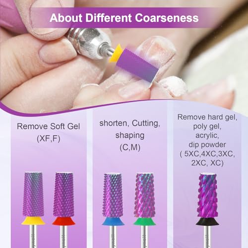 Large Tapered Barrel Nail Drill Bit for Gel & Acrylic Removal