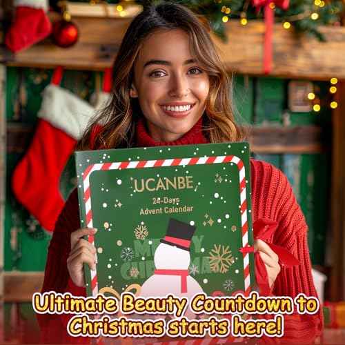 UCANBE Makeup Advent Calendar 2025 for Women Teens Girls, 24 Piece Christmas Holiday Gift Sets, Beauty & Cosmetic Surprises Countdown