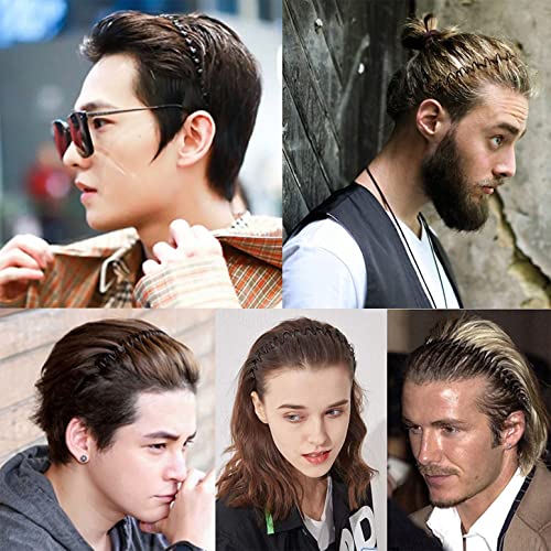 Metal Hair Bands for Men & Women, Adjustable Wave (6-Pack)