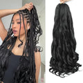 French Curl Braiding Hair 24 Inch 8 Pack Pre-Stretched Crochet