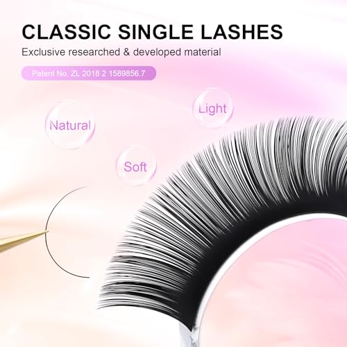 NAGARAKU Eyelash Extensions Individual Lashes 0.20mm C curl 7-15mm Mix Tray Classic Matte Black Natural Faux Mink 16 rows