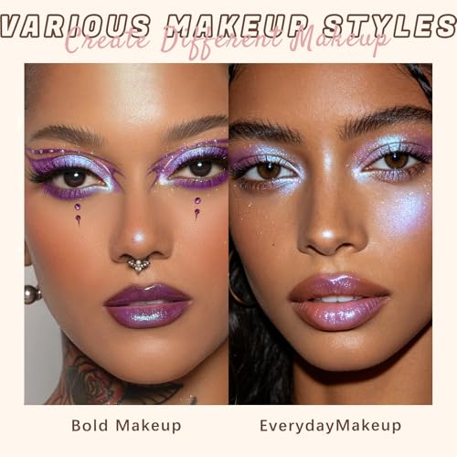 Noerrors Holographic Glitter Eyeshadow Palette - 4 Shades