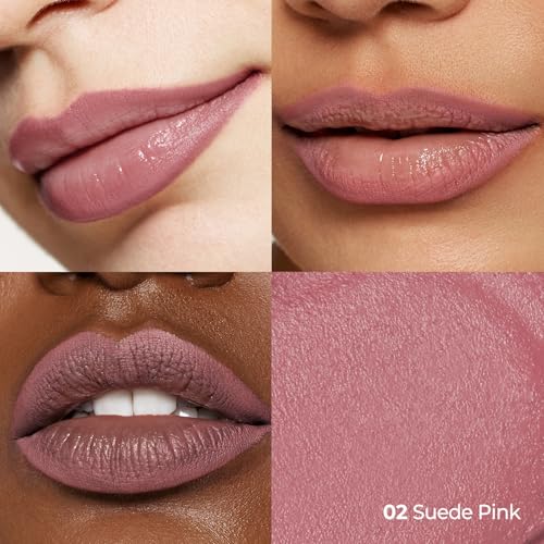 Laka Stain Lip Liner, 0.7g/0.02oz, Rich Creamy Long Lasting Color, Waterproof & Transfer-Proof, Easy Drawing with Smooth Application (#02 Suede Pink)