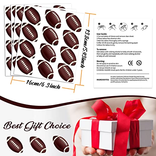 Football Temporary Tattoos Stickers - 240 Pieces, 20 Sheets