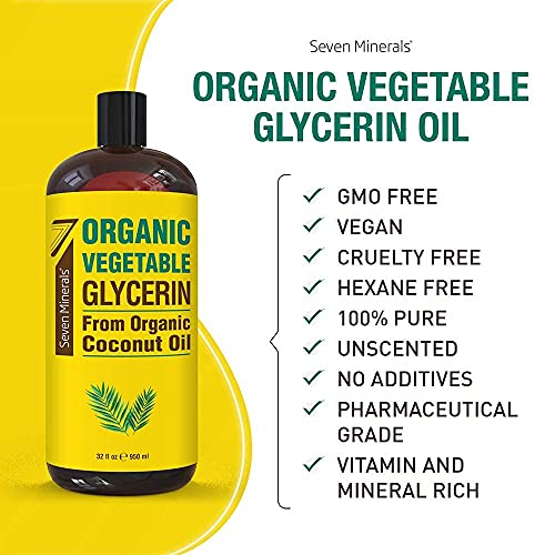 Seven Minerals Pure Castor Oil & Organic Vegetable Glycerin