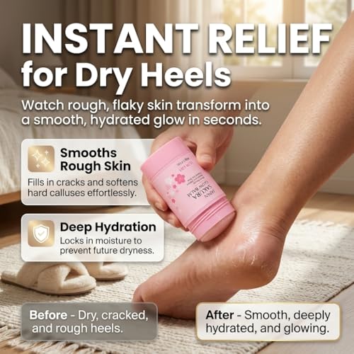 Japan Sakura Foot Heel Stick Moisturizing Balm with Shea Butter 2Pcs