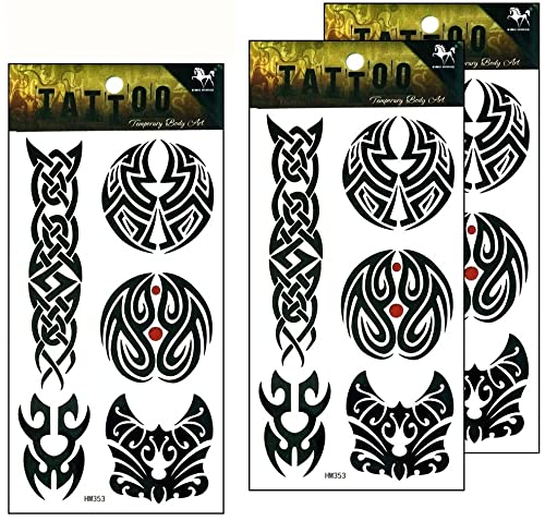 Umama Celtic Temporary Tattoos - 3 Sheet Set