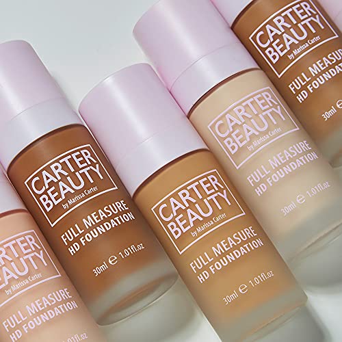Carter Beauty By Marissa Carter Full Measure HD Foundation- Water-Based, Super Soft Skin Perfector - Vegan And Cruelty Free, Paraben And Sulfate Free - Banoffee - 1.01 OZ