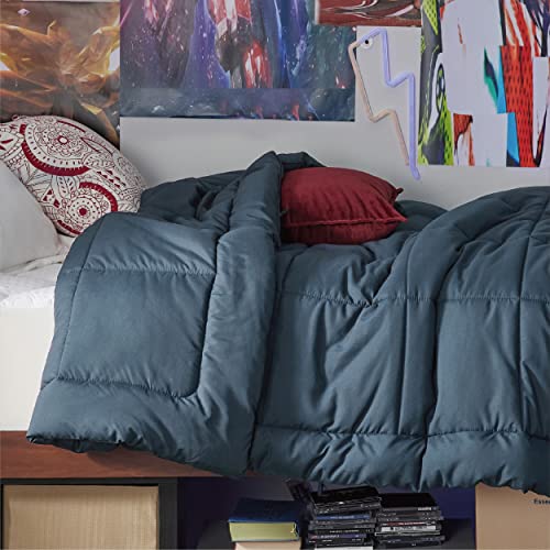 Bedsure Comforter Duvet Insert - Quilted Comforters Twin XL Size, All Season Duvet, Down Alternative Bedding Comforter with Corner Tabs(Navy Blue,Twin XL 92"x68")