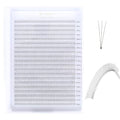 Premade 3D Lash Fans 800 Pack, 0.07mm Short Stem, 8-15mm Mix