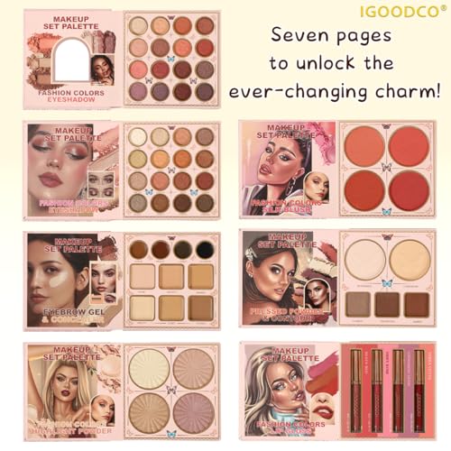 55-Color Eye Shadow Palette - Versatile Makeup for All Occasions