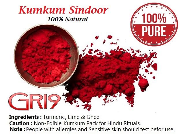 Indian Dark Red Pure Kumkum Powder Sindoor