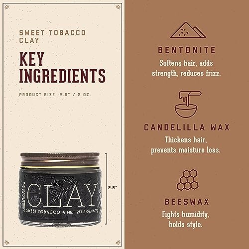 18.21 Man Made Hair Clay - Texturizing Pomade, 2 oz