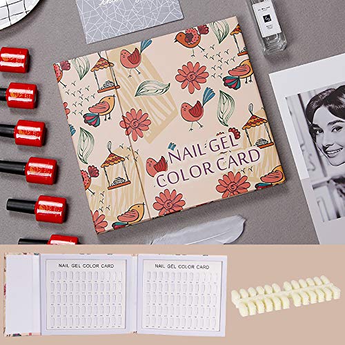 Noverlife Nail Colors Display Book with 120 Nail Tips - Nail Art Showcase