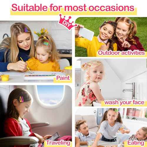 120 Pcs Snap Hair Clips Hair Barrettes,2 Inch Barrettes Metal Snap Clips Candy Color for Women Girls(40 Colors)