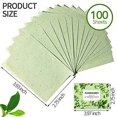 FANDAMEI Oil Blotting Sheets For Face, 600 PCS Oil Blotting Papers, Blotting Paper for Oily Skin, Oil Control Film, Oil Absorbing Sheets For Face, Oil Absorbing Tissues