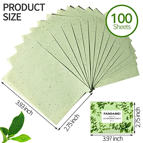 Oil Blotting Sheets for Face, 600 PCS with Green Tea