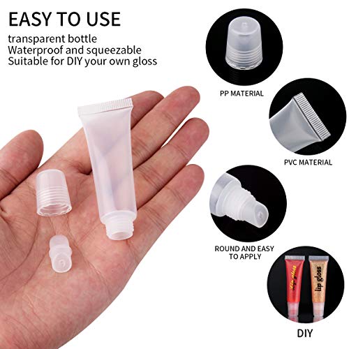 110Pcs 10ml Empty Lip Gloss Tubes Cosmetic Containers