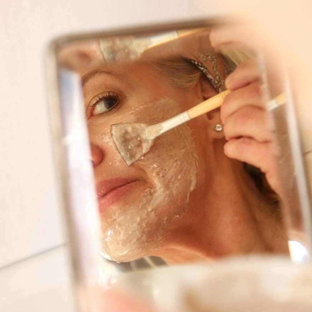 Farmaesthetics Sweet Milk and Rose Petal Facial Exfoliate (4 oz) | Ethically Sourced Sustainable Beauty | Clean, All Natural, Small Batch Skincare