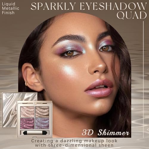 Noerrors Duochrome Eyeshadow Quad - Shimmer Metallic Palette