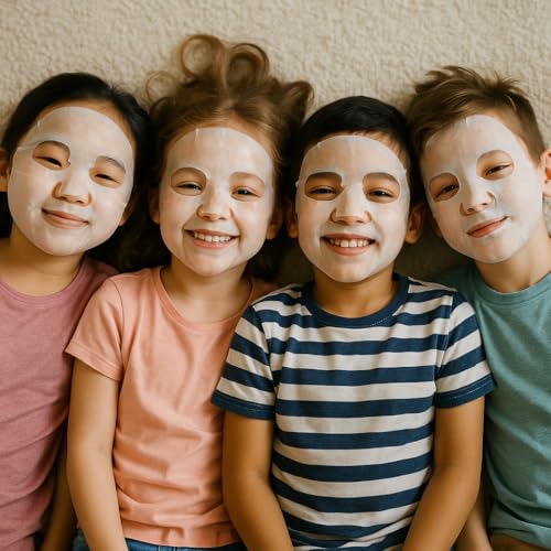 10 Pack Fruit Face Masks for Kids ? Ultimate Spa Day Kit for Girls Ages 8-12, Adorable Natural Facial Masks, Party Favors & DIY Spa Kit, Creative, Fun, Nourishing Self-Care Experiences