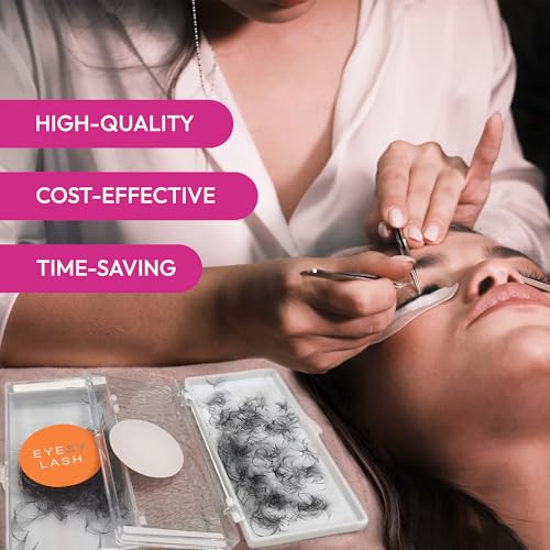 Eyesy Lash 500 Premade Fans 5D 0.07 12mm - Volume Lash Extensions
