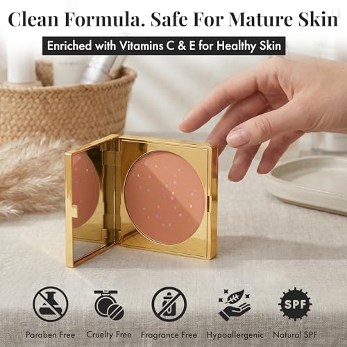 Magic Minerals Pressed Powder Foundation Compact with Mirror