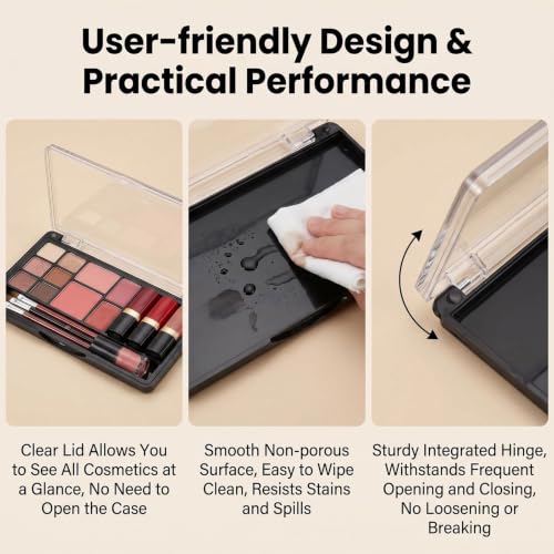 Magnetic Refillable Makeup Palette with Storage Box - Travel Cosmetic Organizer