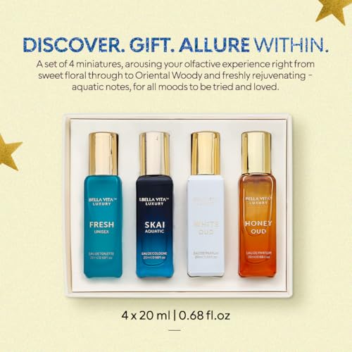 Bellavita Luxury Unisex Perfume Gift Set 3x80ml